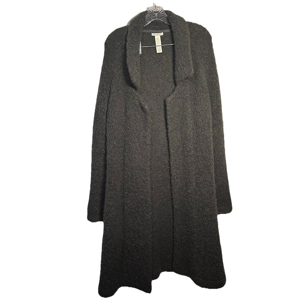 White + Warren Merino Wool Alpaca‎ Blend Long Cardigan Fuzzy Texture Womens M